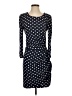 Ark & Co. Polka Dots Blue Casual Dress Size S - photo 1
