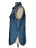 H&M 100% Cotton Blue Denim Vest Size S - photo 5