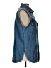H&M 100% Cotton Blue Denim Vest Size S - photo 4