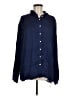 DONNI 100% Rayon Blue Long Sleeve Button-Down Shirt Size M - photo 1