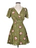 Blāshe 100% Polyester Floral Green Casual Dress Size S - photo 5