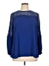 City Chic 100% Polyester Blue 3/4 Sleeve Blouse Size 14 Plus (XS) - photo 1