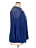 City Chic 100% Polyester Blue 3/4 Sleeve Blouse Size 14 Plus (XS) - photo 4