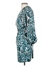 Venus 100% Polyester Chevron-herringbone Teal Casual Dress Size 4 - photo 5