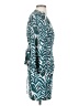 Venus 100% Polyester Chevron-herringbone Teal Casual Dress Size 4 - photo 4