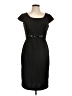 London Style Solid Black Cocktail Dress Size 10 - photo 1