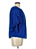 Umgee 100% Polyester Blue 3/4 Sleeve Blouse Size L - photo 4