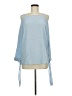 Tibi Blue 3/4 Sleeve Blouse Size M - photo 1