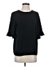 CeCe 100% Polyester Black 3/4 Sleeve Top Size S - photo 1