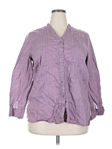 Mercer & Madison 3/4 Sleeve Button-Down Shirt (view 1)