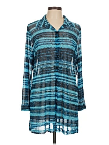 Gravity Travels Long Sleeve Blouse (view 1)