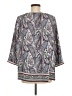 J.Jill 100% Polyester Paisley Purple 3/4 Sleeve Blouse Size M - photo 2
