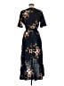 KorMei 100% Rayon Floral Black Cocktail Dress Size S - photo 2