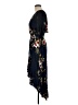 KorMei 100% Rayon Floral Black Cocktail Dress Size S - photo 5