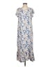 Unbranded 100% Rayon Print Blue Casual Dress Size S - photo 1