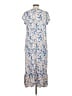 Unbranded 100% Rayon Print Blue Casual Dress Size S - photo 2