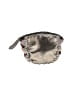Jasper & Jeera 100% Leather Silver Makeup Bag One size - photo 1