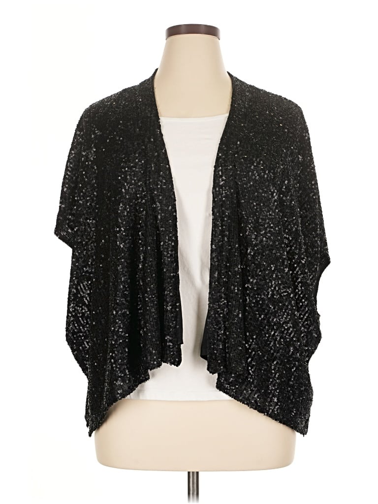 Pre-owned Wynne Layers Cardigan Sweater In Black