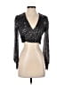 Sincerely Jules Silver Long Sleeve Top Size S - photo 1