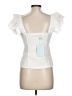 Hill House Ivory Short Sleeve Blouse Size L - photo 2