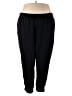 Ellos Solid Black Casual Pants Size 3X - photo 1