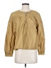 J.Crew 100% Cotton Solid Tan Long Sleeve Blouse Size S - photo 1