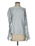 Emory Park 100% Cotton Blue 3/4 Sleeve Blouse Size S - photo 1