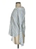 Emory Park 100% Cotton Blue 3/4 Sleeve Blouse Size S - photo 5