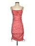 Pink Rose Polka Dots Red Cocktail Dress Size S - photo 1