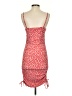 Pink Rose Polka Dots Red Cocktail Dress Size S - photo 2