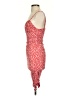 Pink Rose Polka Dots Red Cocktail Dress Size S - photo 5