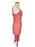 Pink Rose Polka Dots Red Cocktail Dress Size S - photo 4