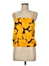 St. John 100% Silk Yellow Sleeveless Silk Top Size 8 - photo 1