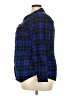 Torrid 100% Rayon Plaid Blue Long Sleeve Button-Down Shirt Size 3X Plus (3) - photo 5