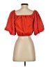 Zara W&B Collection 100% Polyester Red Short Sleeve Blouse Size S - photo 2