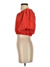 Zara W&B Collection 100% Polyester Red Short Sleeve Blouse Size S - photo 5