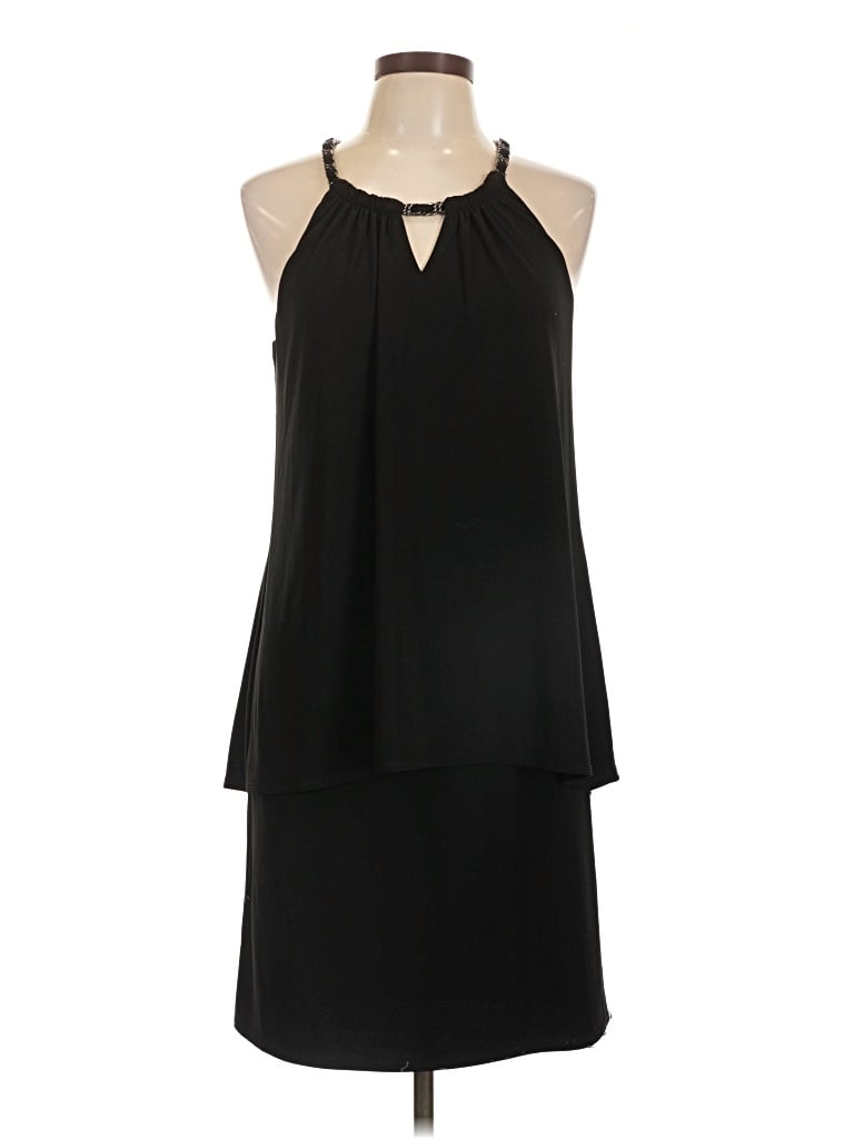 Pre-owned Laundry By Shelli Segal Sleeveless Top Black Halter Neckline Tops