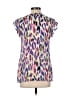 CAbi 100% Polyester Purple Short Sleeve Blouse Size XS - photo 2
