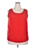 Collection 100% Polyester Solid Red Sleeveless Blouse Size 2X - photo 1