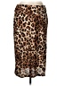 Sami & JO Animal Print Brown Casual Skirt Size L - photo 1