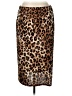 Sami & JO Animal Print Brown Casual Skirt Size L - photo 2