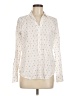 Gap Print Ivory Long Sleeve Blouse Size M - photo 1