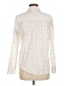 Gap Print Ivory Long Sleeve Blouse Size M - photo 2