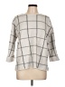 Tahari Checkered-gingham Gray Pullover Sweater Size XL - photo 1