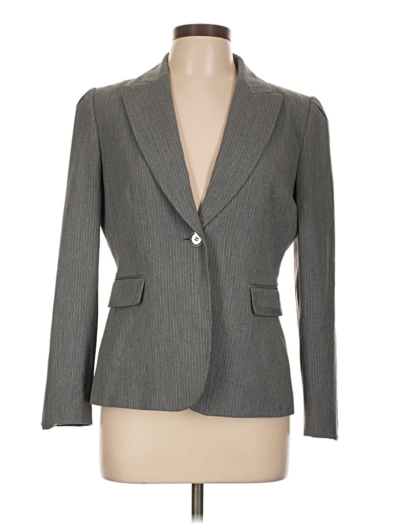 Pre-owned Tahari By Asl Blazer Jacket In Gray