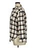 Love Notes 100% Cotton Plaid Tan Long Sleeve Button-Down Shirt Size L - photo 5