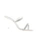Amina Muaddi Metallic Silver Sandals Size EU 37 - photo 1