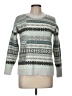 Ann Taylor LOFT Print Silver Pullover Sweater Size M - photo 1