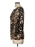 Ellen Tracy Animal Print Brown 3/4 Sleeve Top Size L - photo 5