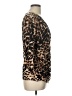 Ellen Tracy Animal Print Brown 3/4 Sleeve Top Size L - photo 4